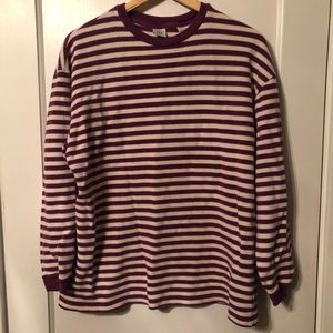 Vintage cotton purple striped knit gap jumper
